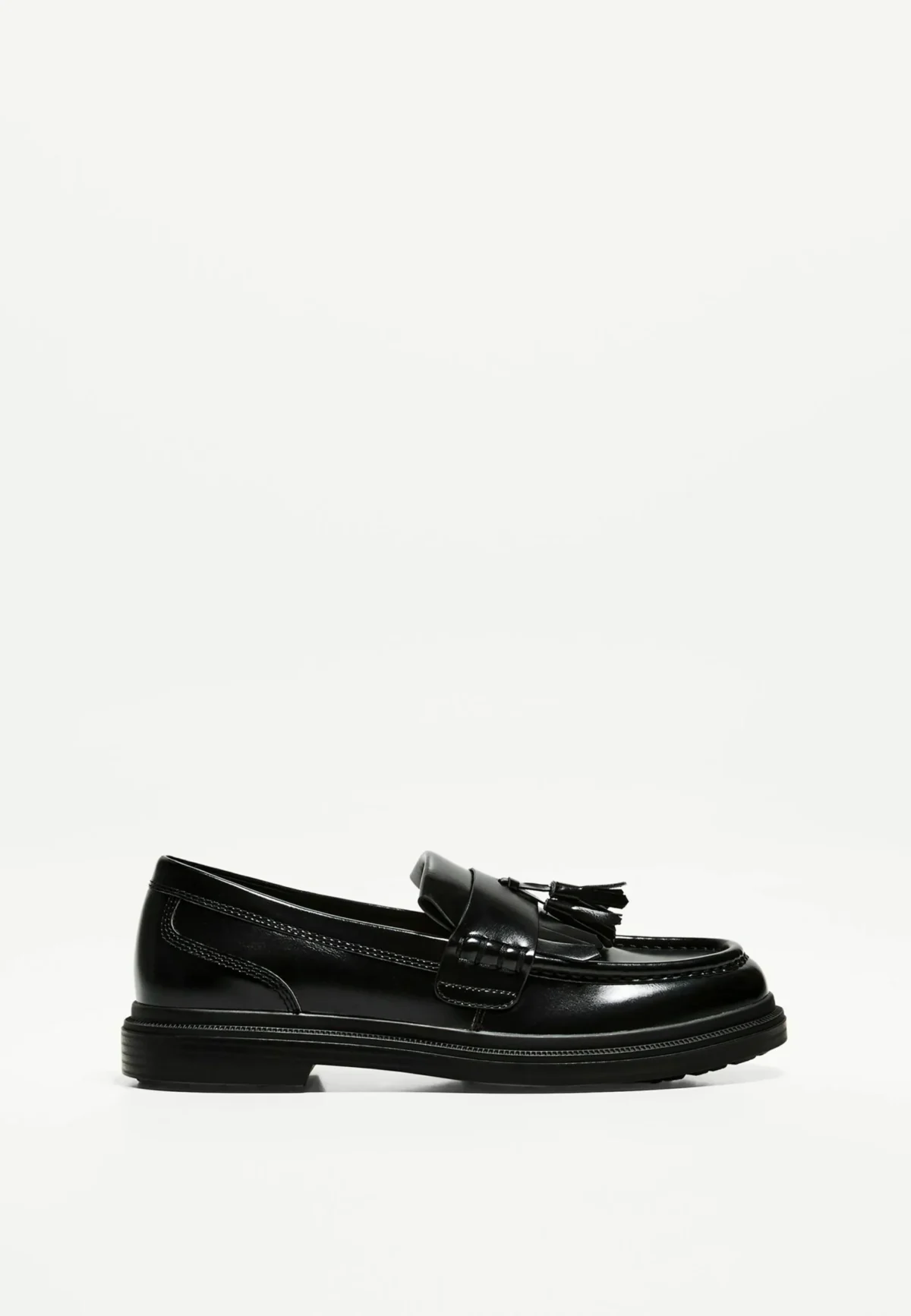 Chaussure noir MOCASSINS - Chaussons - noir  À FRANGES AVEC POMPON - – Image 3