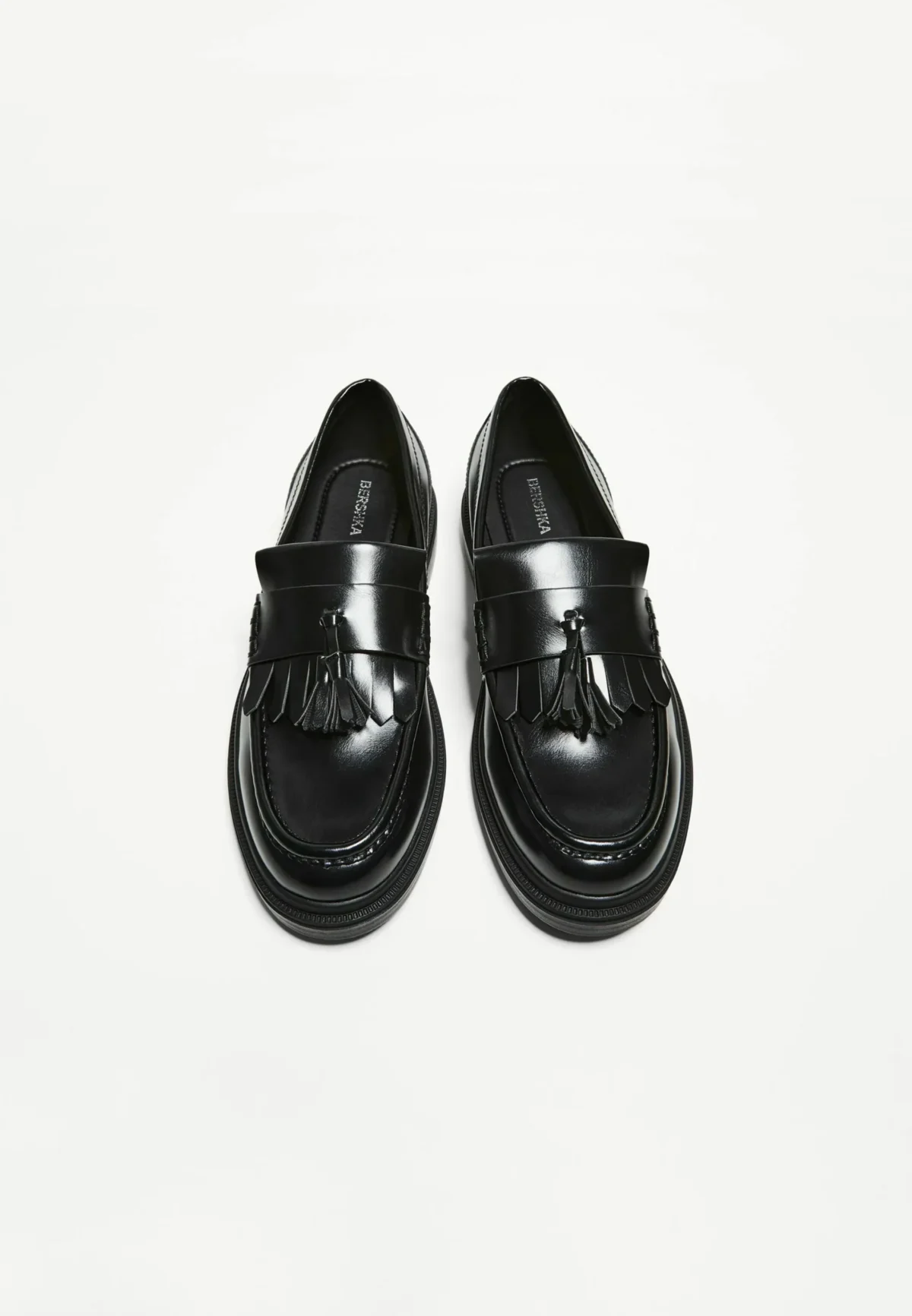 Chaussure noir MOCASSINS - Chaussons - noir  À FRANGES AVEC POMPON - – Image 1